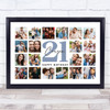 Photo Collage 21st Birthday Custom Gift For Cousin 20-Photo Print Or Canvas