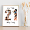 Photo Collage 21st Birthday Gift For Her 13-Photo Number 21 Print Or Canvas