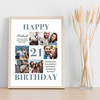 Photo Collage 21st Birthday Custom Gift For Husband 6-Photo Print Or Canvas