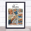Photo Collage Wedding Anniversary Custom Gift 6-Photo White Print Or Canvas