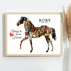 Photo Collage Pets Memorial Gift For Anyone 10-Photo Horse Print Or Canvas