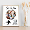 Photo Collage 30th Birthday Gift For Son 14-Photo Football Print Or Canvas