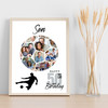 Photo Collage 50th Birthday Gift For Son 14-Photo Football Print Or Canvas
