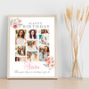 Photo Collage 9-Photo Birthday Gift Pink Floral For Sister Print Or Canvas