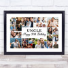 Photo Collage 30th Birthday Personalised Gift For Uncle 22-Photo Print Or Canvas