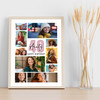 Photo Collage 40th Birthday Personalised Gift For Aunty 10-Photo Print Or Canvas