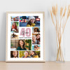 Photo Collage 40th Birthday Personalised Gift For Niece 10-Photo Print Or Canvas