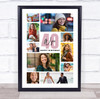 Photo Collage 40th Birthday Personalised Gift For Wife 10-Photo Print Or Canvas