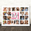 Photo Collage 21st Birthday Personalised Gift For Wife 20-Photo Print Or Canvas