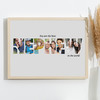Photo Collage 6-Photo Personalised Gift For Nephew Any Occasion Print Or Canvas