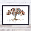 Photo Collage 10-Photo Family Tree Personalised Gift For Anyone Print Or Canvas