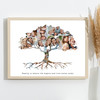 Photo Collage 10-Photo Family Tree Personalised Gift For Anyone Print Or Canvas