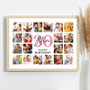 Photo Collage 30th Birthday Personalised Gift For Mum 20-Photo Print Or Canvas
