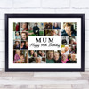 Photo Collage 90th Birthday Personalised Gift For Mum 22-Photo Print Or Canvas