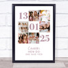 Photo Collage Hen Do Personalised Gift For Bride 6-Photo Date Print Or Canvas Photo Collage Hen Do Personalised Gift For Bride 6-Photo Date Print Or Canvas