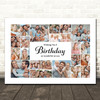 Photo Collage Birthday Personalised Gift For Anyone 22-Photo Print Or Canvas