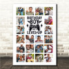Photo Collage Kids Boys Birthday Personalised Gift 20-Photo Print Or Canvas