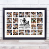 Photo Collage Stag Do Personalised Gift 20-Photo Game Over Print Or Canvas