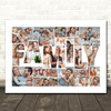 Photo Collage 24-Photo Family Personalised Gift For Anyone Print Or Canvas
