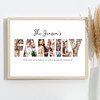 Photo Collage 6-Photo Family Personalised Gift For Anyone Print Or Canvas