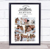 Photo Collage Wedding Personalised Gift 8-Photo Mr & Mrs Print Or Canvas Photo Collage Wedding Personalised Gift 8-Photo Mr & Mrs Print Or Canvas