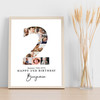 Photo Collage 10-Photo 2nd Birthday Personalised Gift Print Or Canvas