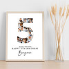 Photo Collage 10-Photo 5th Birthday Personalised Gift Print Or Canvas