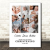 Photo Collage Christening Personalised Gift 9-Photo Print Or Canvas