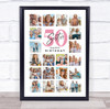 Photo Collage 50th Birthday Gift For Sister 20-Photo Portrait Print Or Canvas