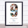 Photo Collage 7-Photo 9th Birthday Custom Gift For Boys White Print Or Canvas Photo Collage 7-Photo 9th Birthday Custom Gift For Boys White Print Or Canvas