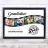 Photo Collage 90th Birthday Gift For Grandfather 4-Photo Film Print Or Canvas