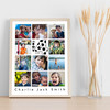 Photo Collage 11-Photo 4th Birthday Custom Gift For Kids Boys Print Or Canvas