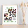 Photo Collage Kids Boys Birthday Custom Gift 6-Photo Football Print Or Canvas