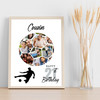 Photo Collage 21st Birthday Gift For Cousin 14-Photo Football Print Or Canvas