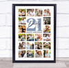 Photo Collage Print Or Canvas 21st Birthday Personalised Gift For Daddy 20-Photo