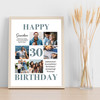 Photo Collage 30th Birthday Custom Gift For Grandson 6-Photo Print Or Canvas