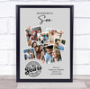 Photo Collage 30th Birthday Custom Gift For Son 7-Photo Grey Print Or Canvas