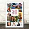 Photo Collage Print Or Canvas 30th Birthday Personalised Gift For Wife 10-Photo
