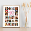 Photo Collage 40th Birthday Gift For Aunty 20-Photo Portrait Print Or Canvas