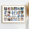 Photo Collage 40th Birthday Gift For Brother-In-Law 20-Photo Print Or Canvas