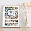 Photo Collage 40th Birthday Gift For Daddy 20-Photo Portrait Print Or Canvas