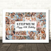 Photo Collage 40th Birthday Custom Gift For Stepmum 22-Photo Print Or Canvas
