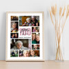 Photo Collage 100th Birthday Gift For Mother-In-Law 10-Photo Print Or Canvas