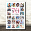 Photo Collage 70th Birthday Gift For Mummy 20-Photo Portrait Print Or Canvas