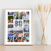 Photo Collage 80th Birthday Gift For Brother-In-Law 10-Photo Print Or Canvas