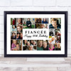 Photo Collage 90th Birthday Custom Gift For Fiancée 22-Photo Print Or Canvas