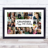 Photo Collage 90th Birthday Custom Gift For Grandma 22-Photo Print Or Canvas
