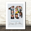 Photo Collage 9-Photo 18th Birthday Gift For Teens Boys Blue Print Or Canvas