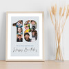 Photo Collage 9-Photo 18th Birthday Gift For Teens Boys Blue Print Or Canvas