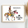 Photo Collage Kids Girls Birthday Custom Gift 12-Photo Horse Print Or Canvas